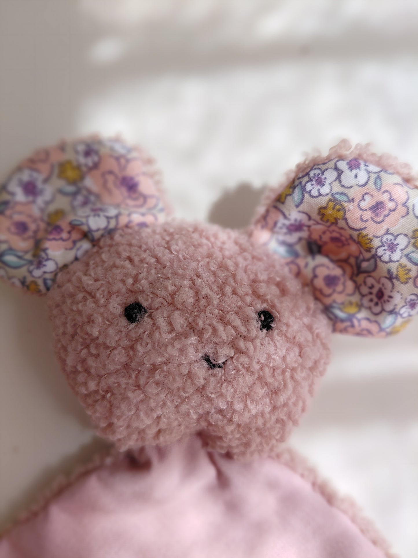 Soft Baby Comforter (Betta Mouse - Old Rose color)